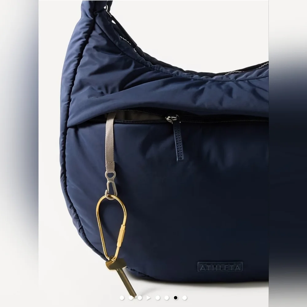 NWOT Athleta All About Medium Crossbody Hobo Bag In Navy